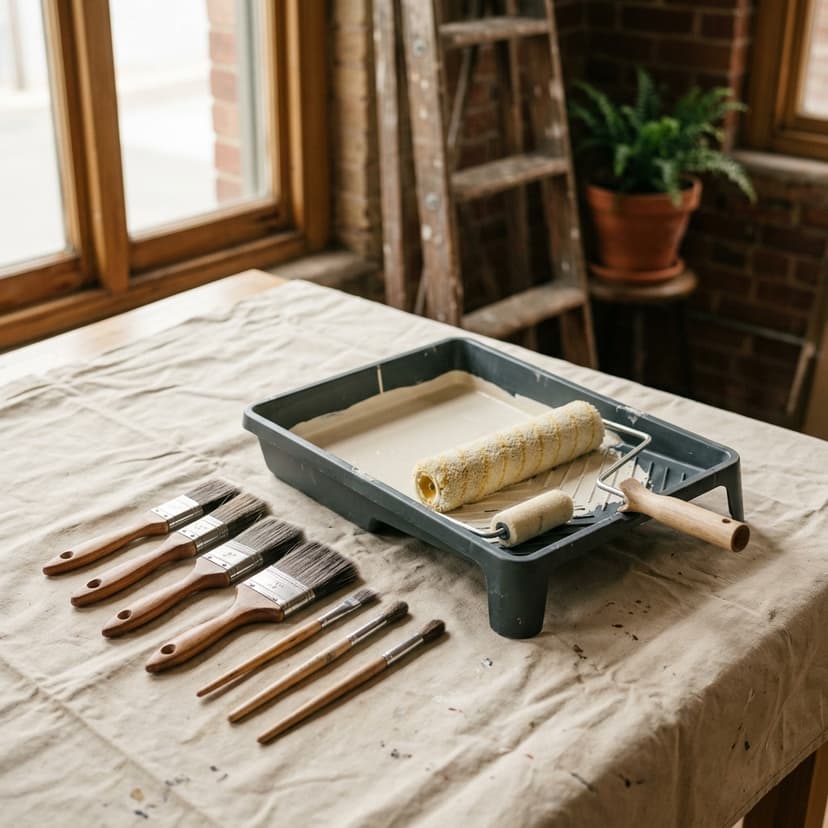 Exterior painting detail